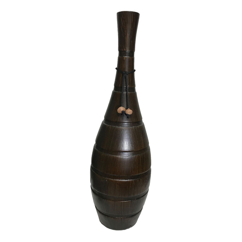 گلدان سفالی طرح چوب گردو کد Me