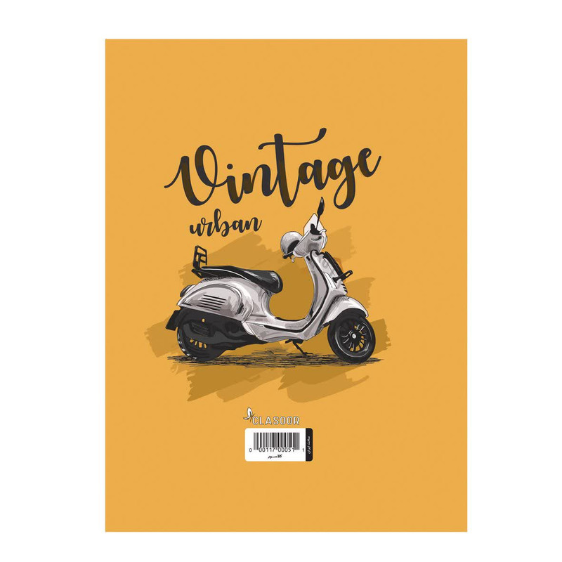 دفتر کلاسوری 80 برگ پروانه مدل موتور سوار