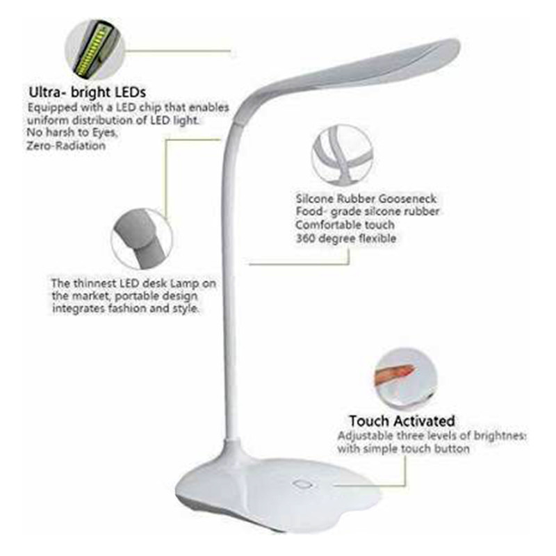 چراغ مطالعه مدل شارژی لمسی