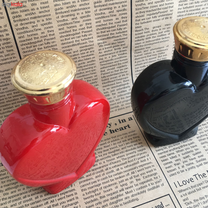 بطری طرح قلب