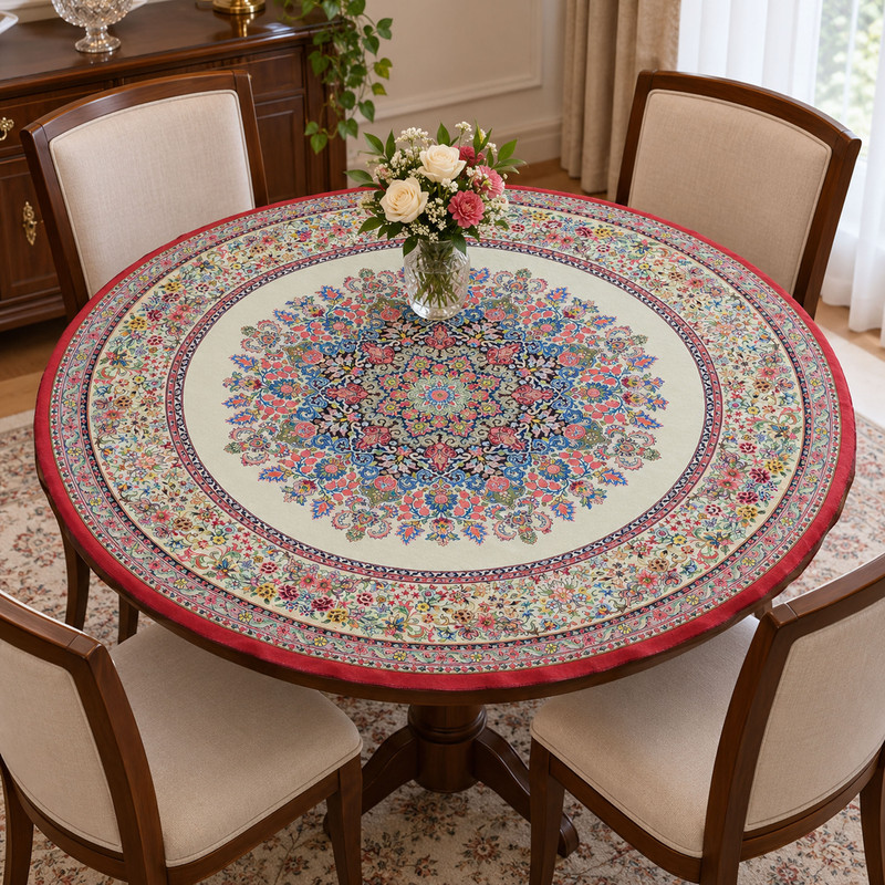 رومیزی مخمل مدل یزدی کد D_150
