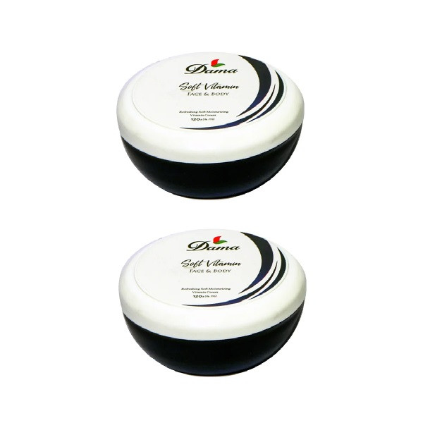 کرم مرطوب کننده داما مدل Vitamin E and C حجم 120 میلی لیتر بسته 2 عددی