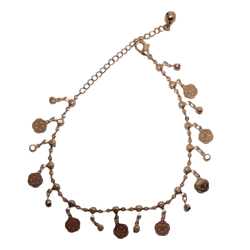 پابند زنانه مدل گل نگین دار