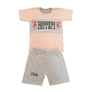 ست تی شرت و شلوارک بچگانه کد 96