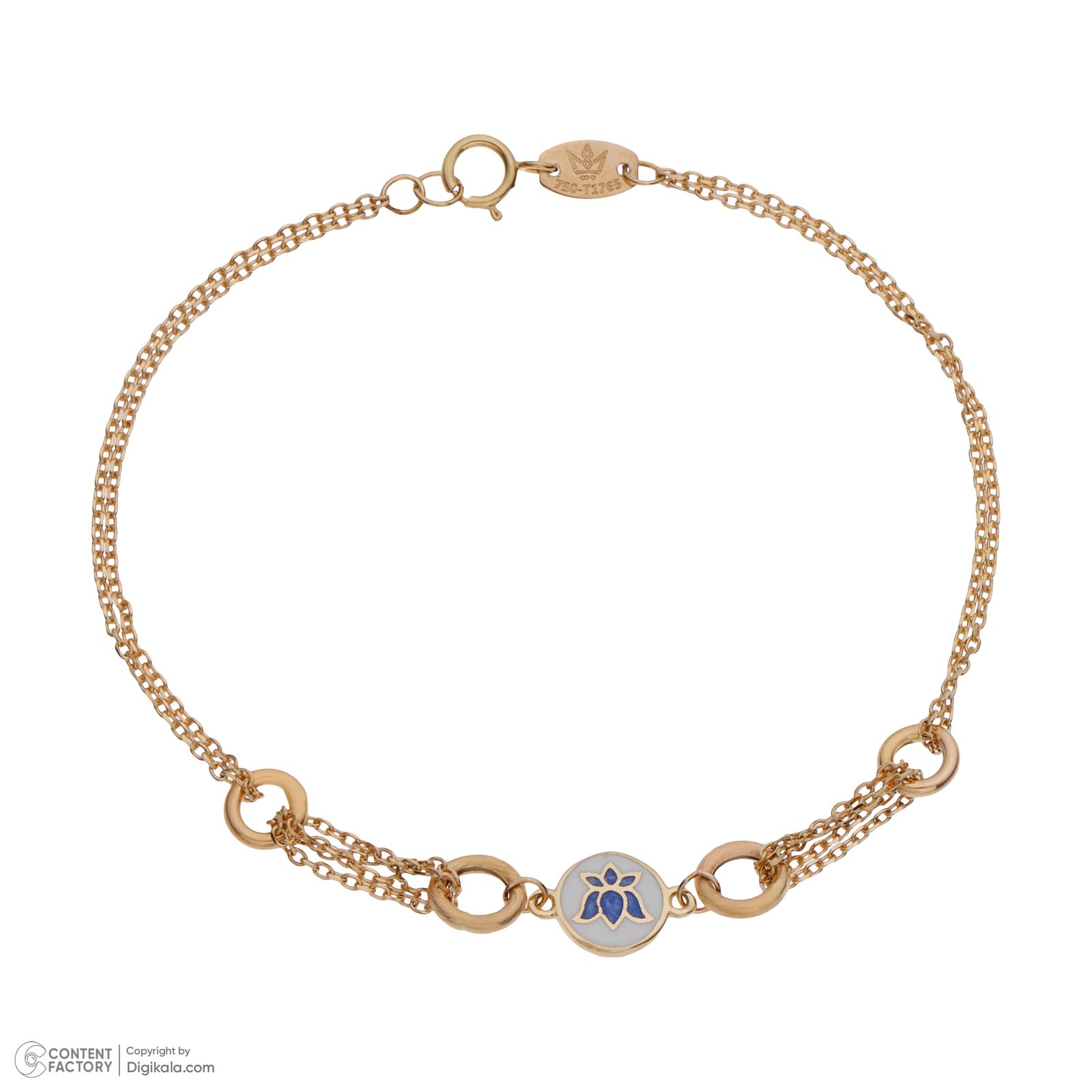 دستبند طلا 18 عیار زنانه مایا ماهک مدل MB1679 -  - 2