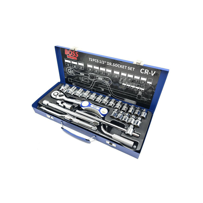 آچار بکس باس مدل BS-24pcsP مجموعه 24 عددی آچار بکس باس مدل BS-24pcsP مجموعه 24 عددی