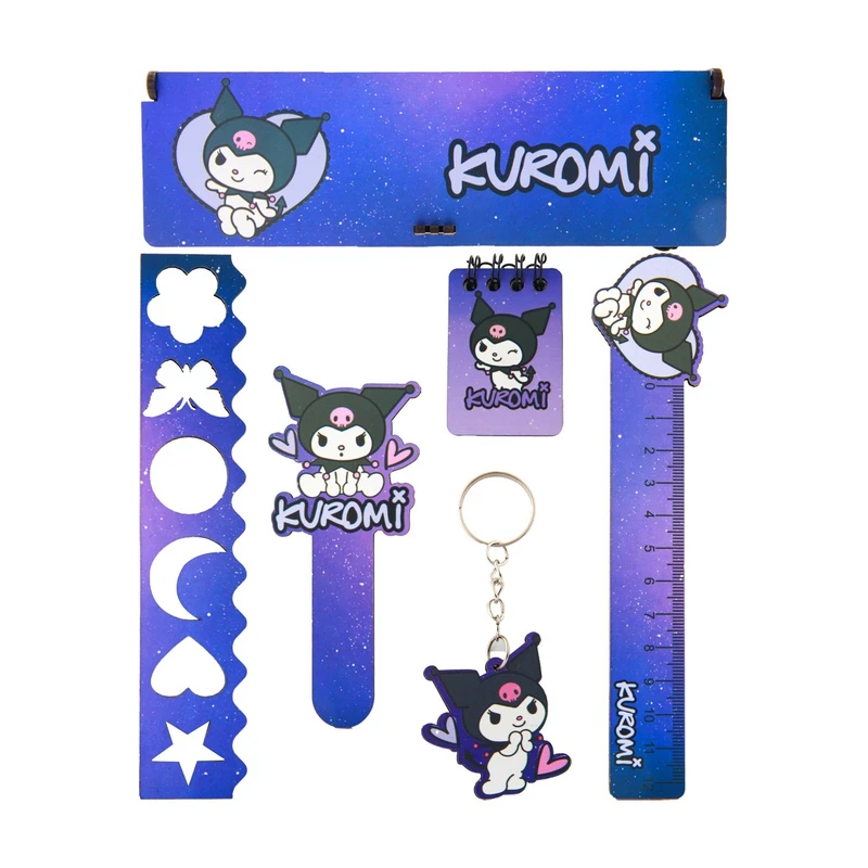 بسته لوازم تحریر مدل کرومی کد 1520 مجموعه 6 عددی