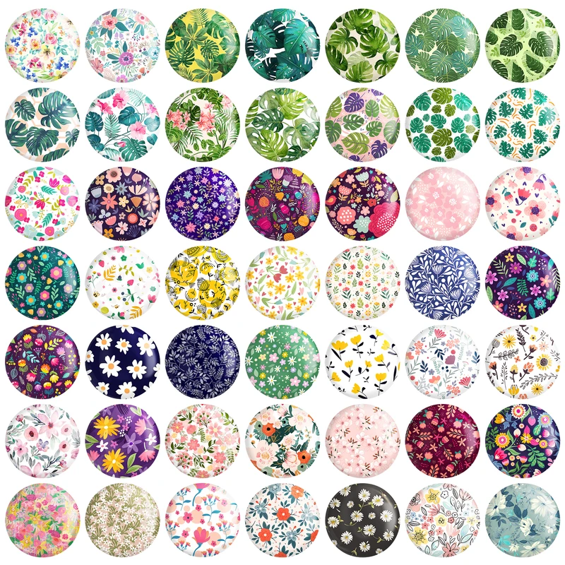 مگنت خندالو مدل گل گلی کد 136 مجموعه 49 عددی