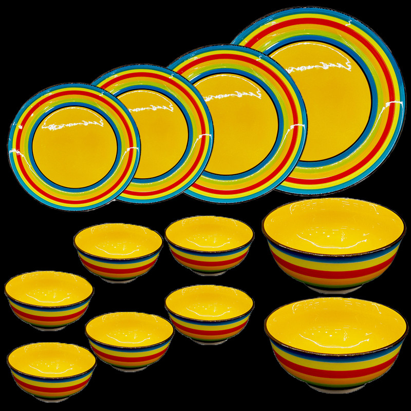 سرویس غذاخوری 31 پارچه مدل رنگین کمان