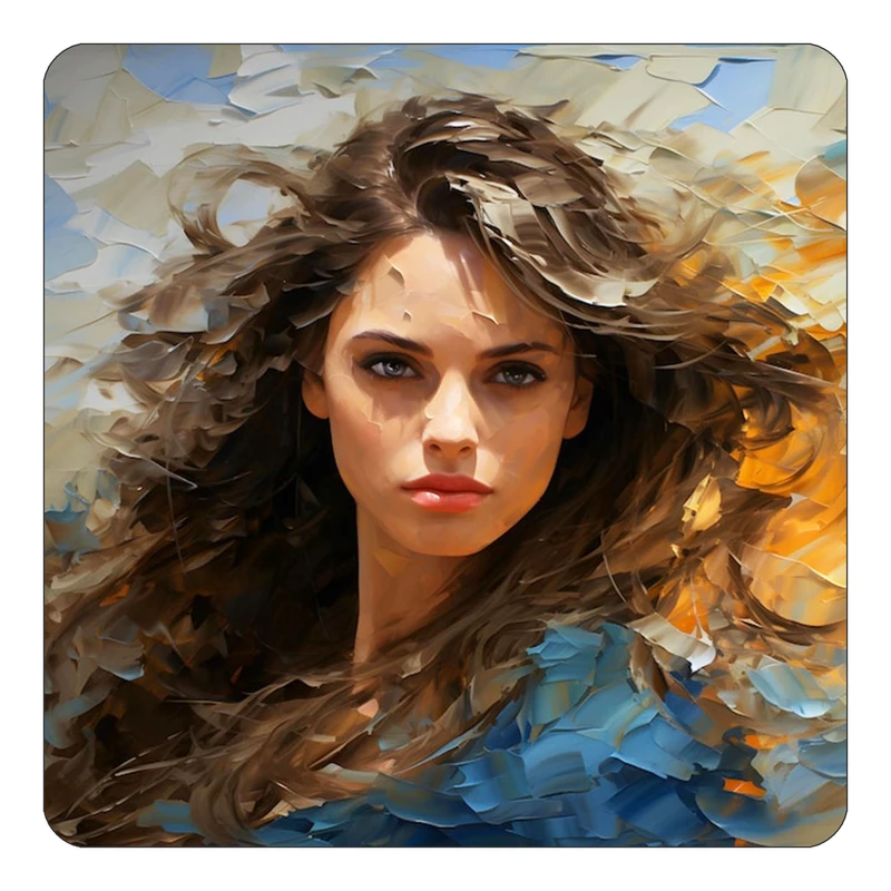 مگنت کاکتی طرح نقاشی رنگ روغن مدل mp70531