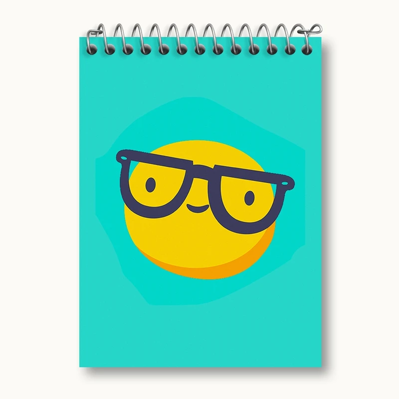 دفتر یادداشت 50 برگ خندالو مدل ایموجی Emoji کد 3013