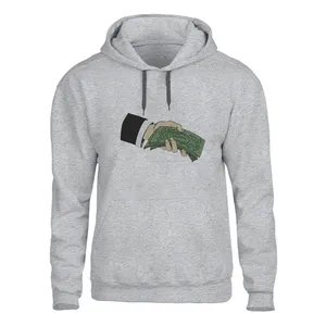 هودی مردانه مدل پولدار کد 27 Z رنگ طوسی