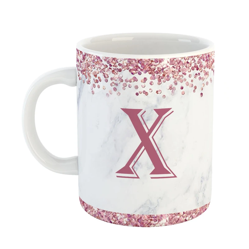 ماگ پاد افرین مدل فانتزی طرح حرف X کد 10