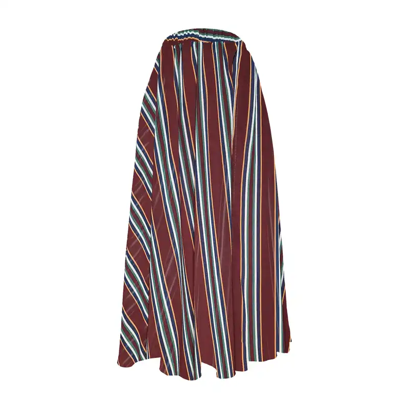 دامن کلوش زنانه مدل H74 رنگ زرشکی