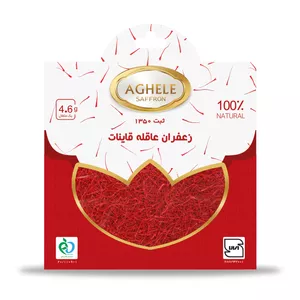 زعفران پاکتی درجه یک عاقله - 4.608 گرم