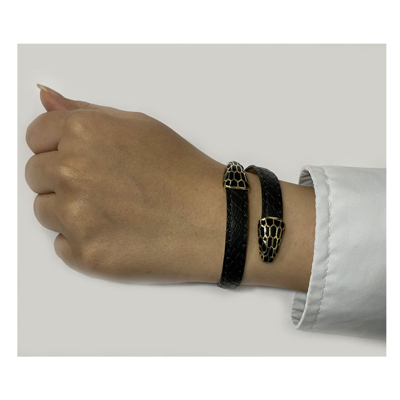 دستبند النگویی زنانه مدل مار