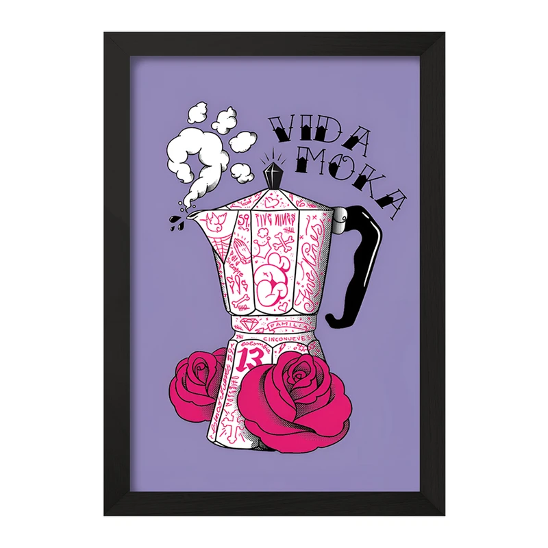 تابلو خندالو مدل موکاپات قهوه کد F11047