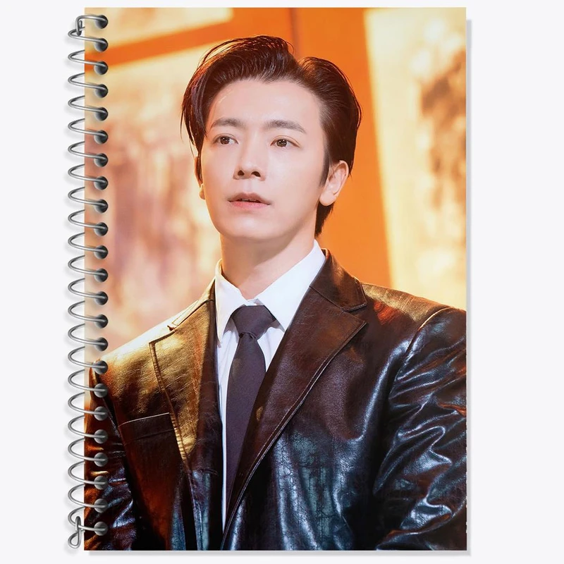 دفتر زبان 50 برگ خندالو مدل سه خط طرح دونگهه گروه سوپر جونیور Super Junior کد 21398
