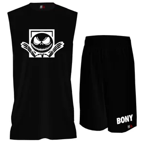 ست تاپ و شلوارک مردانه مدل The Nightmare Before Christmasکد BTPM081