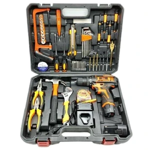 مجموعه 100 عددی دریل پیچ گوشتی شارژی باس مدل 100Pcs Pro-kit