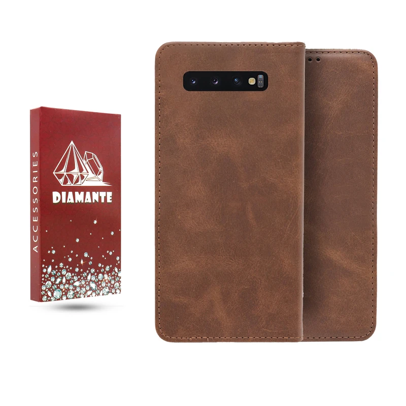کیف کلاسوری دیامانته مدل قفل مگنتی مناسب برای گوشی موبایل سامسونگ Galaxy S10 Plus