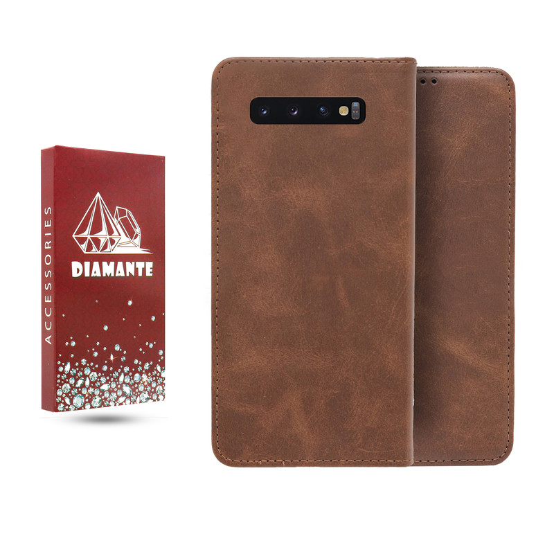 کیف کلاسوری دیامانته مدل قفل مگنتی مناسب برای گوشی موبایل سامسونگ Galaxy S10 Plus