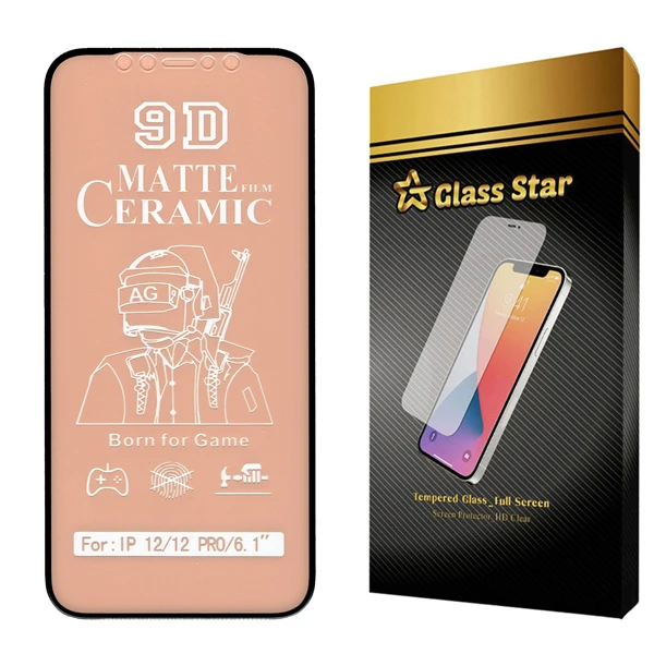 محافظ صفحه نمایش سرامیکی مات گلس استار مدل CAGA مناسب برای گوشی موبایل اپل iPhone 12