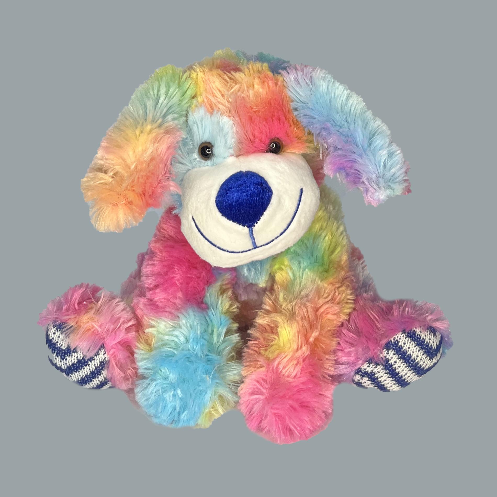 عروسک طرح سگ پاپی مدل RainBow Puppy Dog کد SZ13/1180 طول 23 سانتی‌متر