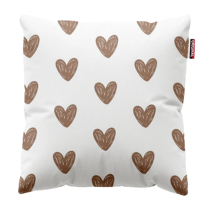 کوسن پاد آفرین مدل مینیمال طرح قلب کد PK403213 سایز 40*40 سانتی متر
