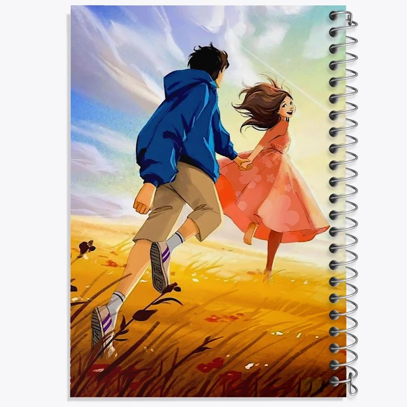 دفتر ژورنال نویسی 50 برگ خندالو مدل نقطه ای طرح عاشقانه کد 27118