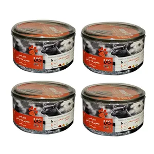 کنسرو گربه یو اس پت مدل مرغ کدو و سنبل الطیب وزن 200 گرم بسته 4 عددی
