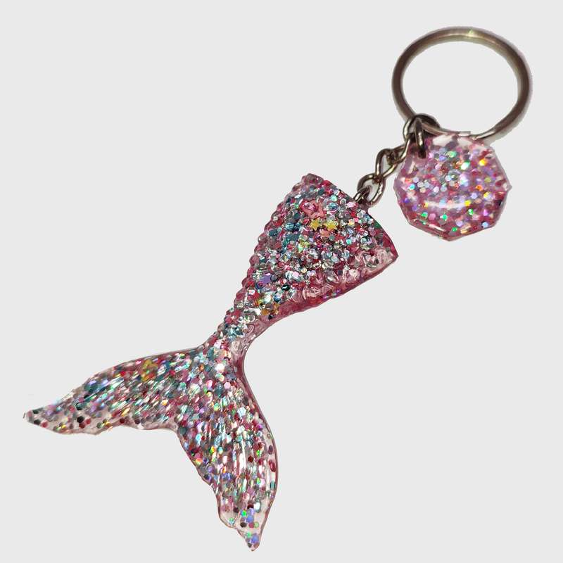 جاکلیدی طرح پری دریایی مدل اکلیل هفت رنگ