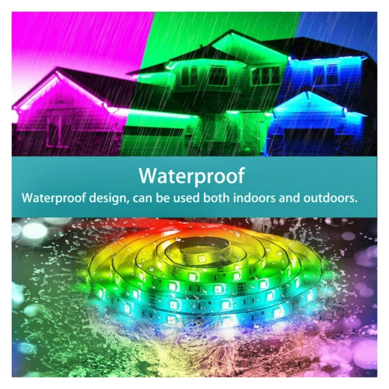 ریسه ال ای دی ضد آب لومینوس مدل RGB 2835 Gaming  طول 5 متر