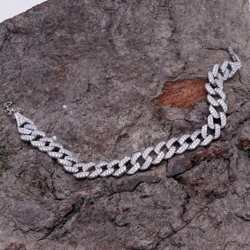 دستبند نقره مدل GTA-621