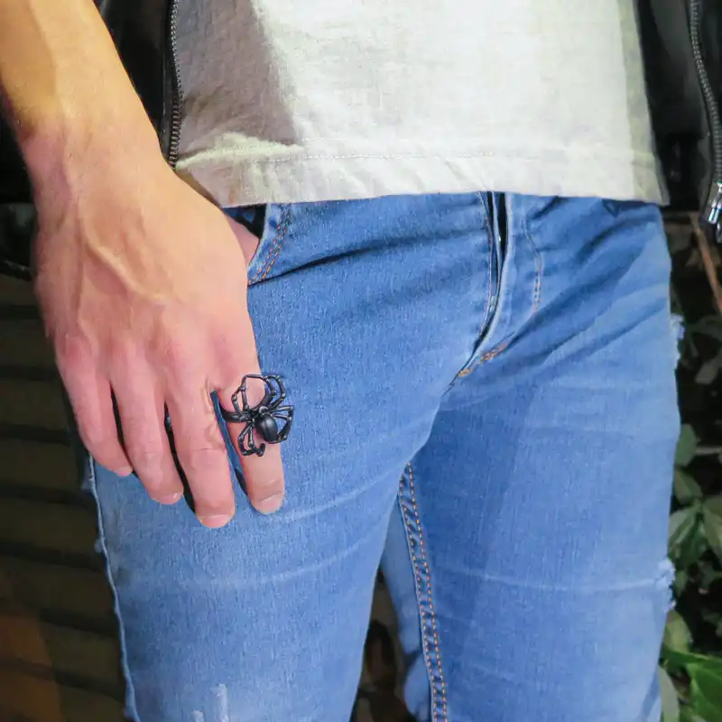 انگشتر مردانه مدل اسپایدر کد Rk