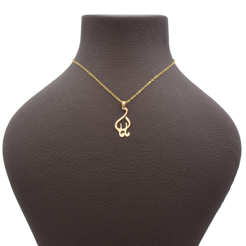 گردنبند طلا 18 عیار زنانه مدل مامان کد 243