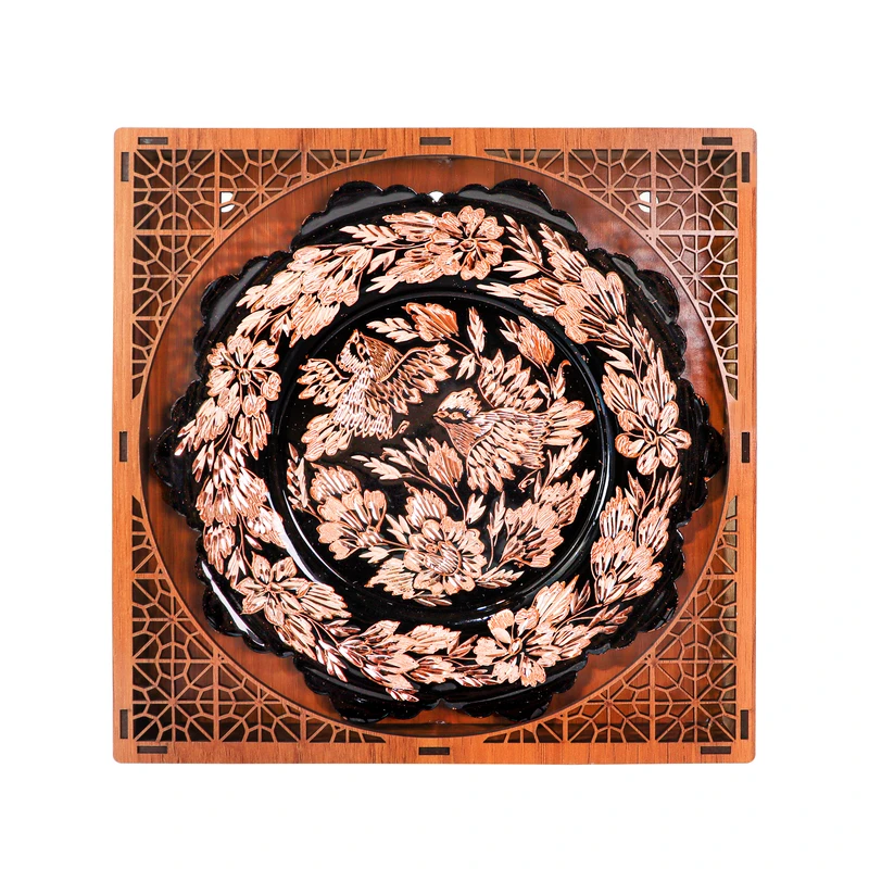  تابلو مسی صنایع دستی فاخر مدل الماس تراش کد 22d20