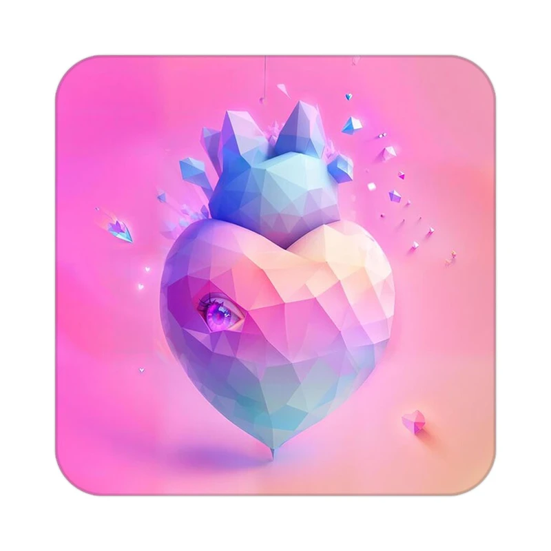 زیر لیوانی کاکتی مدل عاشقانه کد mp11286