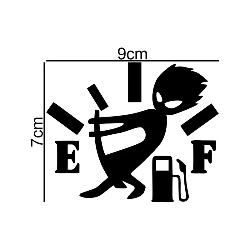 برچسب بدنه خودرو طرح باک بنزین ماشین خالی کد MT-B402