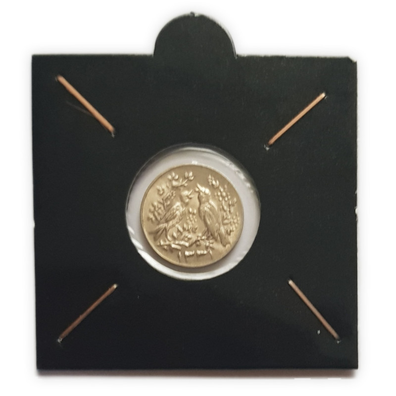 شمش نقره مدل سکه مرغ عشق تیپ آیینه و شمدان کد t31