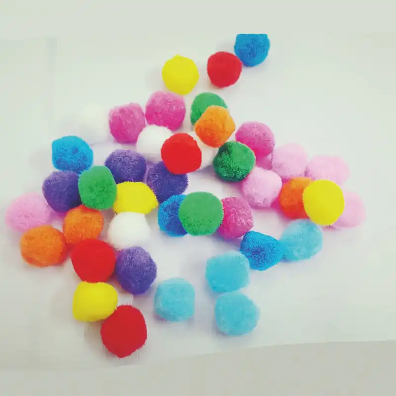 توپک پوم پوم آلما کد b40 بسته 40 عددی