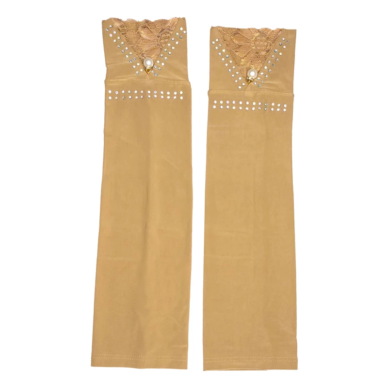 ساق دست زنانه مدل گیپور مروارید ریون کریستال