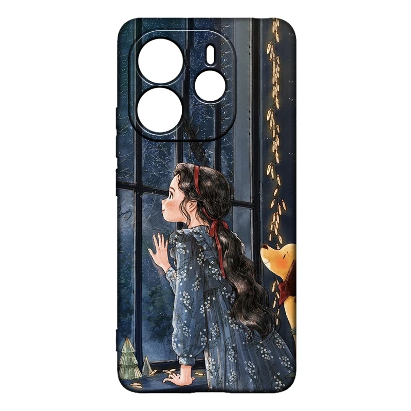 کاور طرح دخترانه کد 4 مناسب برای گوشی موبایل شیائومی Redmi Note 14 4G