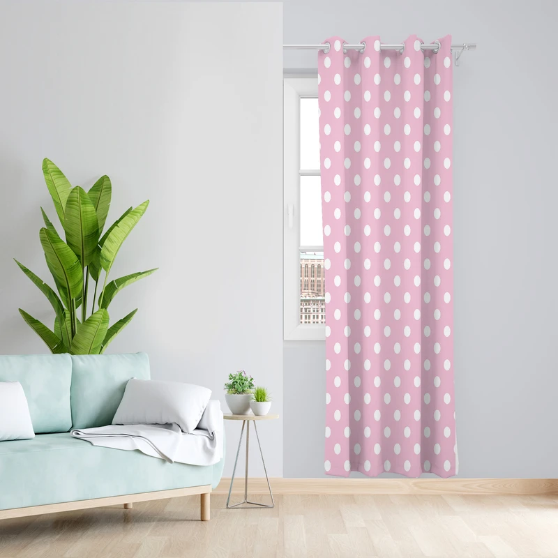 پرده طرح توپی مدل مخمل پانچی کد L 1096 Z سایز 140x200 سانتی متر