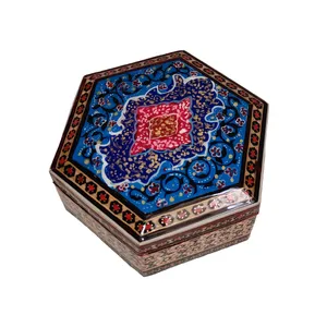 جعبه جواهرات خاتم کاری مدل تذهیب