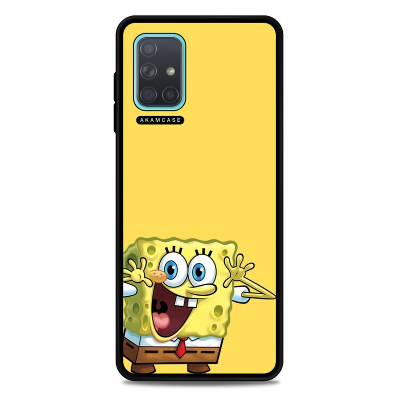 کاور آکام مدل AMC-WSGA71-SPONGE BOB11 مناسب برای گوشی موبایل سامسونگ Galaxy A71
