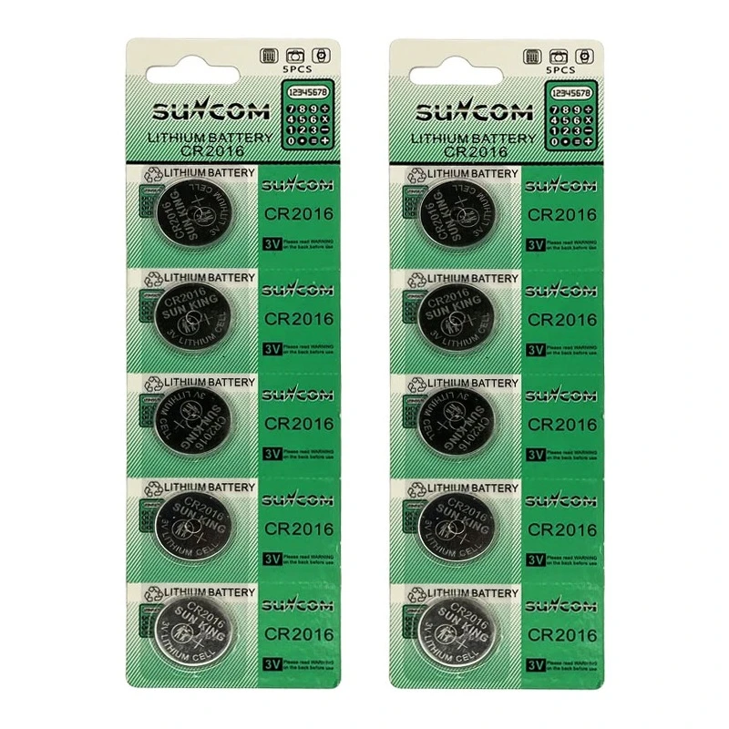 باتری سکه ای سان کام مدل CR2016 بسته 10عددی