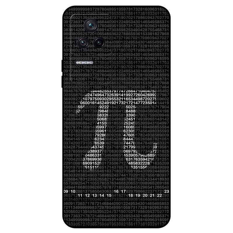 کاور مگافون طرح عدد پی مدل 7240 مناسب برای گوشی موبایل شیائومی Poco F4 5G / Redmi K40S