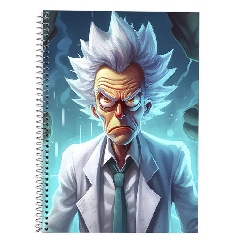 دفتر زبان 50 برگ مدوپد مدل سه خط طرح ریک اند مورتی rick&morty کد DF10810