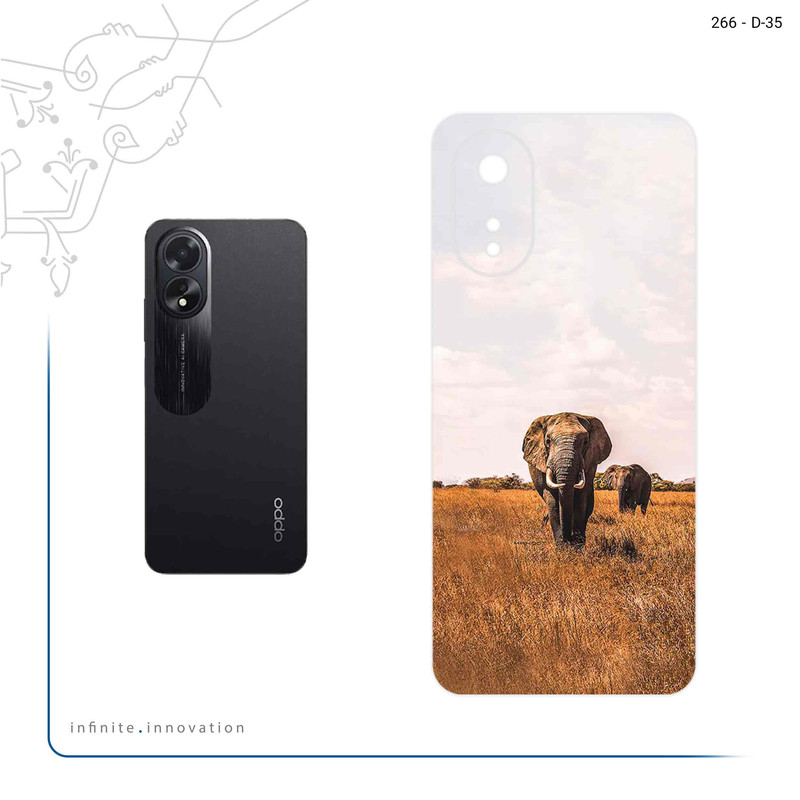 برچسب پوششی ماهوت مدل Elephant مناسب برای گوشی موبایل اپو A38